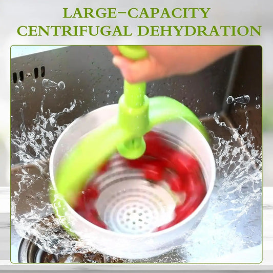 Folding Drainer Basket & Salad Spinner – Spin-Dry Fruits and Vegetables