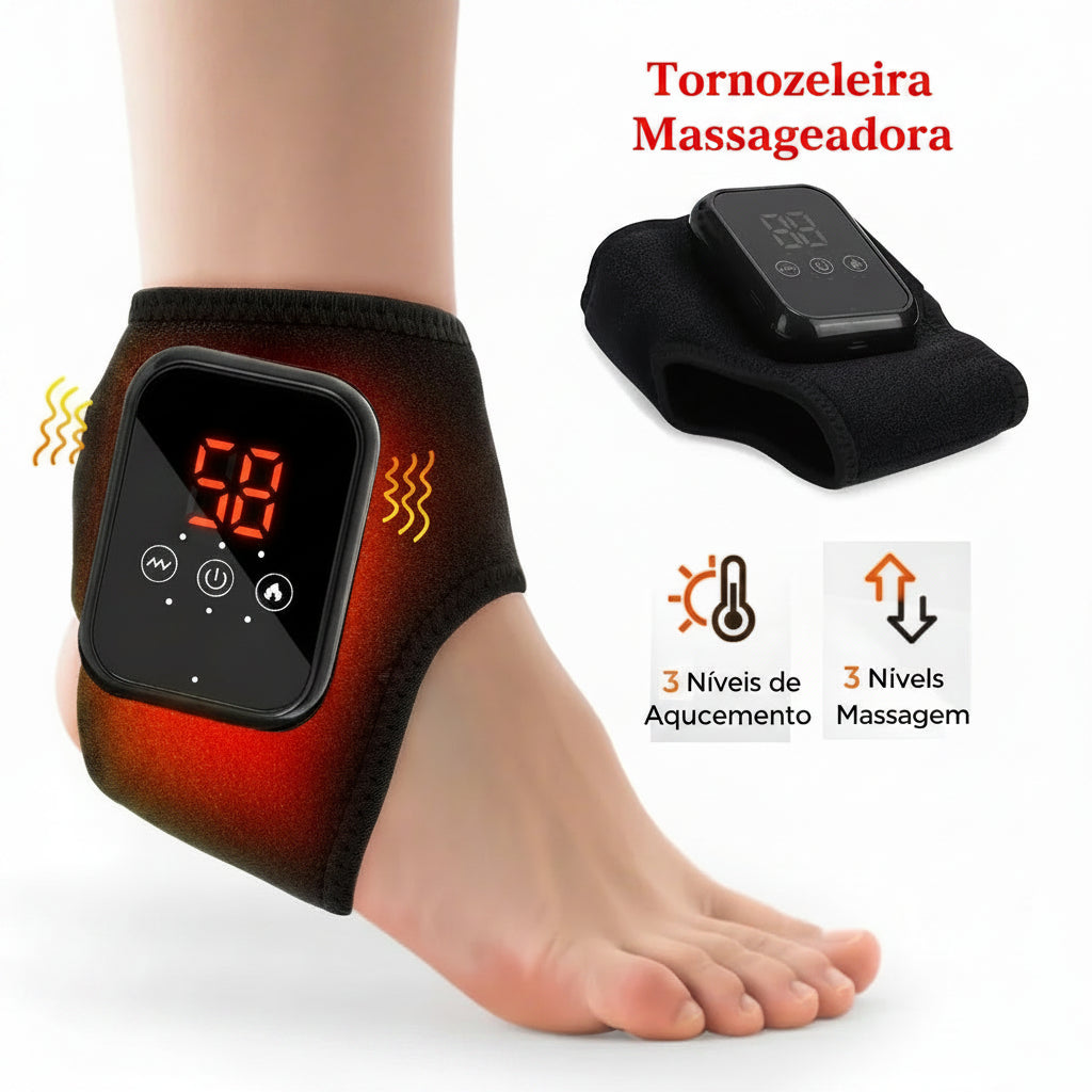 CalmaPulse™ Aquecimento e vibração para aliviar a tensão dos punhos e tornozelos no conforto de casa