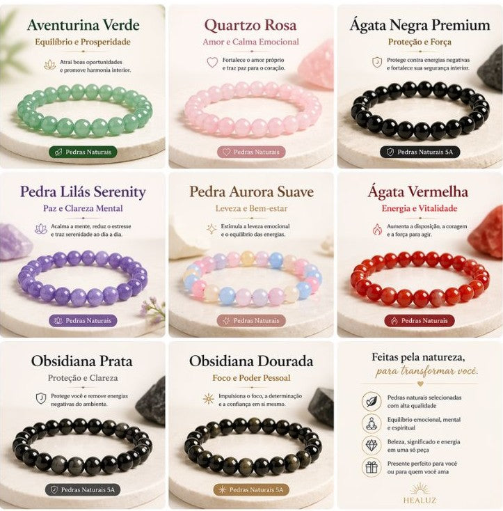Pulseira CalmMind™ – Equilíbrio Natural para Mente e Emoções