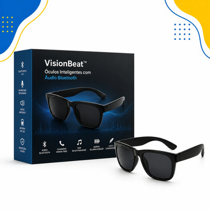 VisionBeat™ – Óculos Inteligentes com Áudio Bluetooth