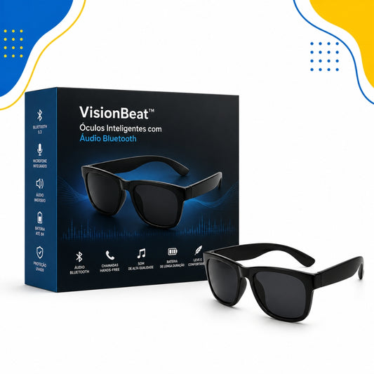 VisionBeat™ – Óculos Inteligentes com Áudio Bluetooth