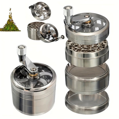 Stainless Steel Nut & Spice Grinder with Manual Handle