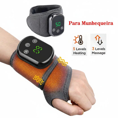 CalmaPulse™ Aquecimento e vibração para aliviar a tensão dos punhos e tornozelos no conforto de casa