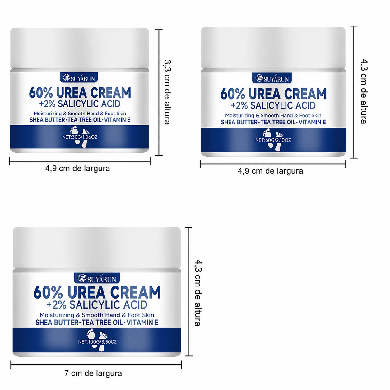 SoftFeet™ – Creme Intensivo Ureia 60% para Pés Macios e Renovados